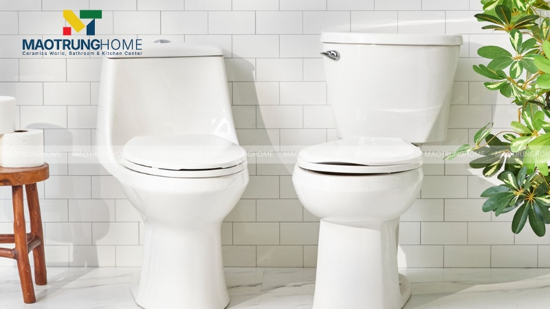 Bồn cầu 1 khối và bồn cầu 2 khối