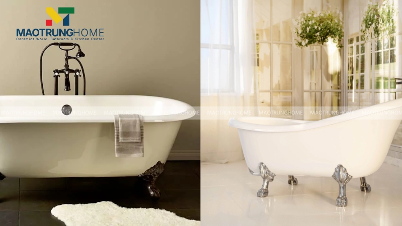 Bồn tắm yếm trái và yếm phải