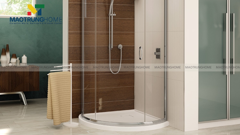 Bồn tắm đứng góc (hình cung)