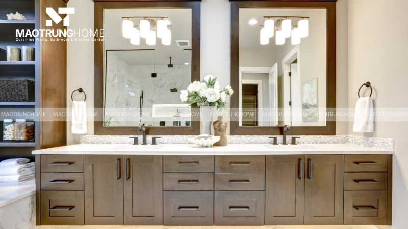 Tủ lavabo là một bộ sản phẩm hoàn chỉnh.