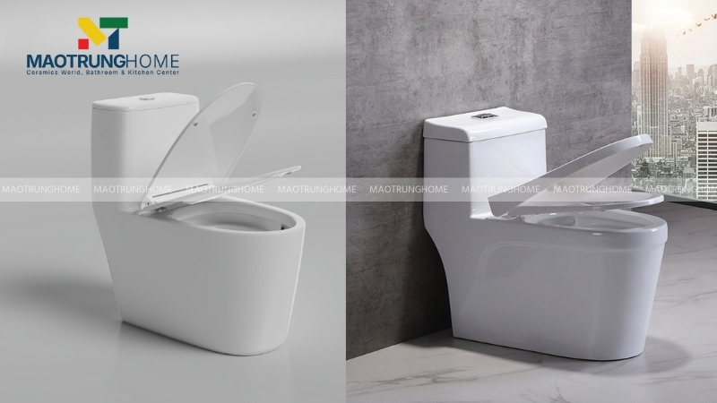 Nắp bồn cầu đóng êm (Nắp rơi êm) được trang bị piston giảm chấn