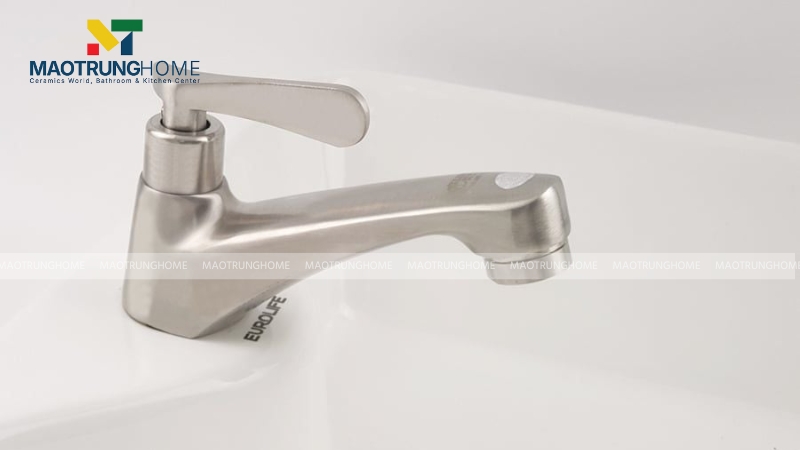 Vòi lavabo chất liệu inox 304 nổi bật với khả năng chống gỉ sét tuyệt đối