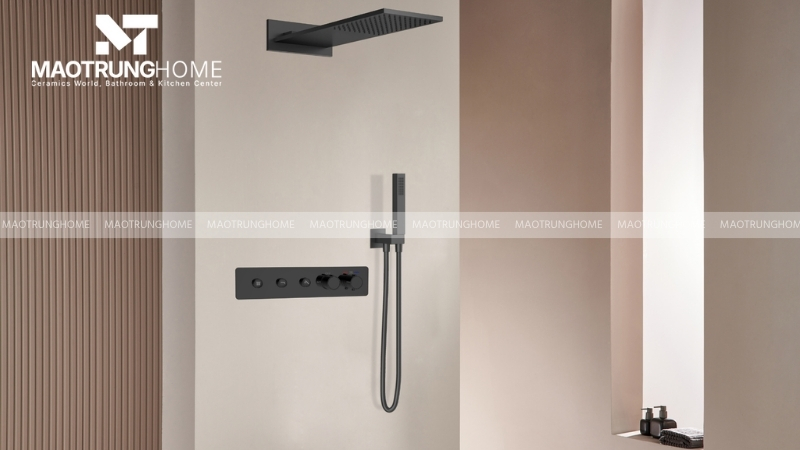 Các chế độ như phun mưa, phun massage, phun sương,… giúp thư giãn