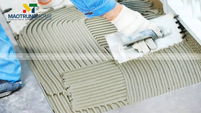 Thi công đúng kỹ thuật là bước cuối cùng để đảm bảo lớp gạch lát được bền vững
