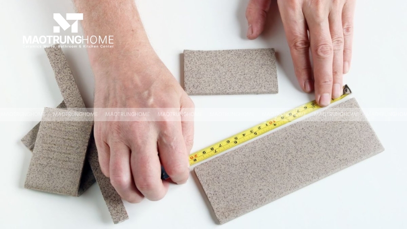 Kích thước và hình dáng gạch phù hợp