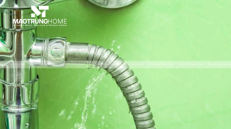 Dây vòi hoa sen bị rỉ nước: Cách sửa & thay mới hiệu quả.