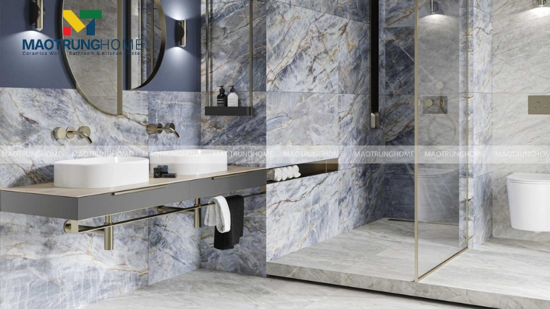 Gạch bóng kiếng 2 da là dòng gạch porcelain cao cấp