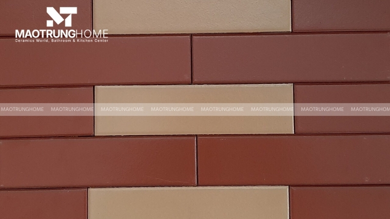 Gạch cotto ốp tường tạo ra điểm nhấn mộc mạc, ấm cúng cho các mảng tường trang trí