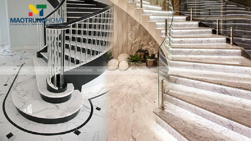 gạch và các vật liệu ốp cầu thang phổ biến