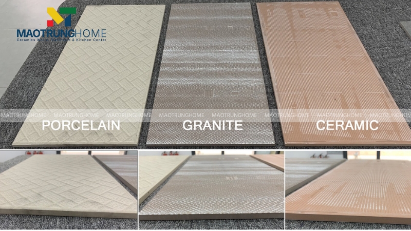 Phân loại theo chất liệu xương gạch