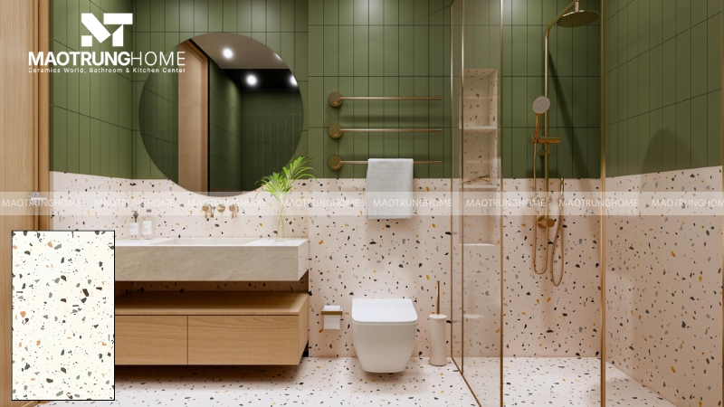 Xu hướng gạch terrazzo đang trở lại mạnh mẽ.