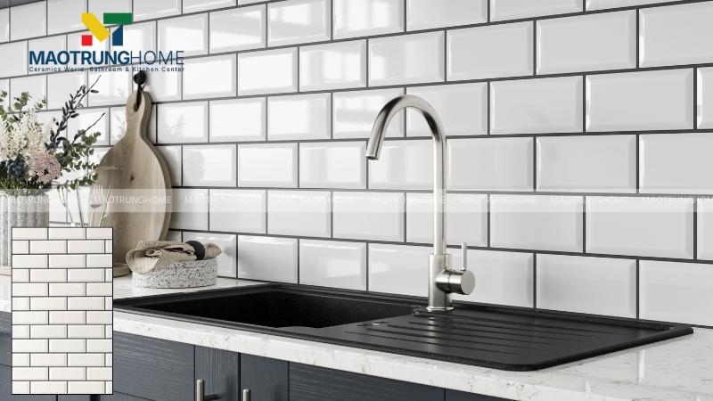 Đây là lựa chọn an toàn và tinh tế, đặc biệt cho khu vực bếp và phòng tắm.