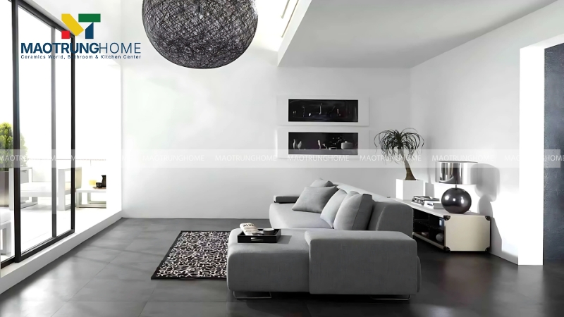 Mẫu phòng phối màu tương phản (Contrast)