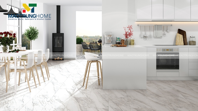 Gạch vân đá mang trong mình vẻ đẹp sang trọng, tinh tế và không bao giờ lỗi mốt.