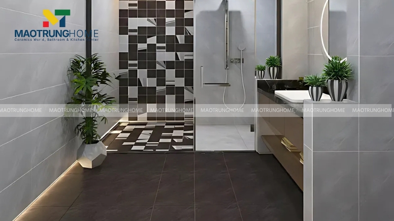 Gạch Catalan phù hợp với không gian có diện tích vừa và nhỏ như nhà tắm, nhà bếp