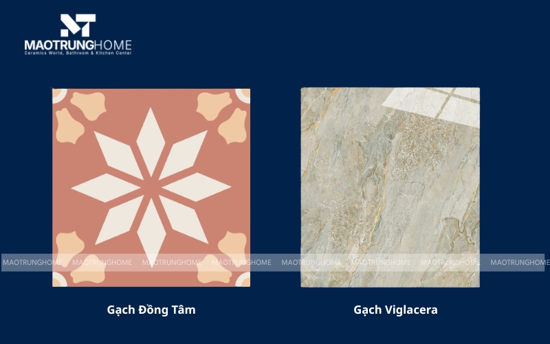 So sánh bề mặt gạch Đồng Tâm và gạch Viglacera