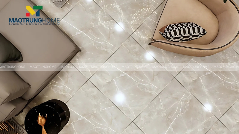 Sàn phòng khách nên ưu tiên gạch Granite