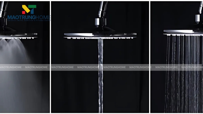 Vòi sen nhiều chế độ sẽ mang lại cho bạn sự thoải mái, thư giãn khi sử dụng